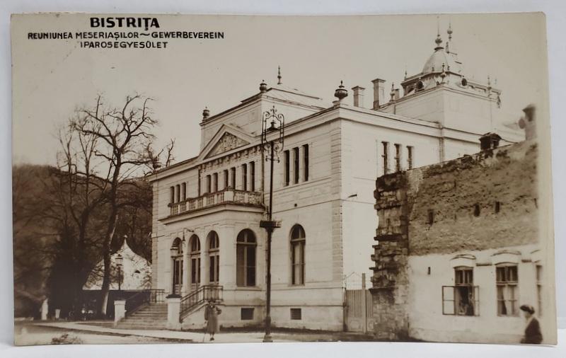 BISTRITA , REUNIUNEA MESERIASILOR , CARTE POSTALA , 1931