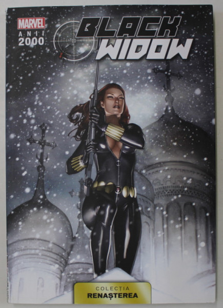 BLACK WIDOW , SERIA MARVEL , ANII 2000 , COLECTIA ' RENASTEREA ' , NR. 3 , 2021, BENZI DESENATE CU TEXT IN LIMBA ROMANA *
