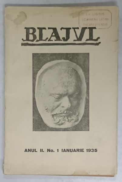 BLAJUL , REVISTA LUNARA DE CULTURA , NO.1 , IANUARIE , 1935
