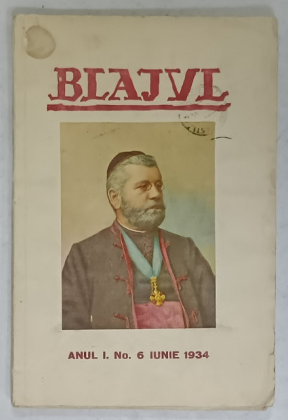 BLAJUL , REVISTA LUNARA DE CULTURA , NO.6 , IUNIE , 1934