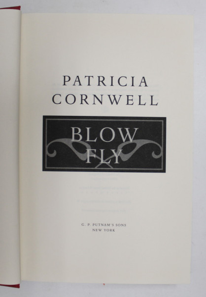 BLOW FLY by PATRICIA CORNWELL , 2003