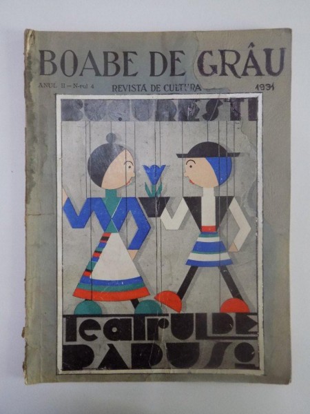 BOABE DE GRAU. REVISTA DE CULTURA, ANUL II, NR. 4, 1931