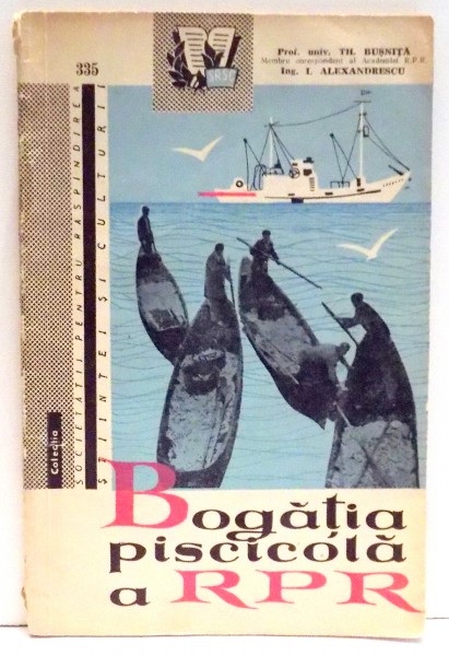 BOGATIA PISCICOLA A RPR de PROF. TH. BUSNITA , 1960