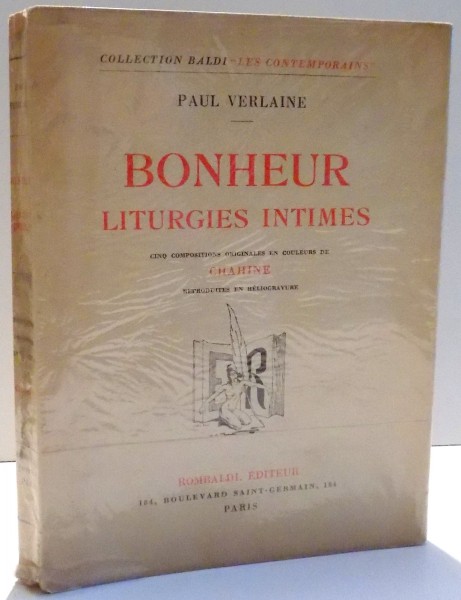 BONHUER LITURGIES INTIMES par PAUL VERLAINE
