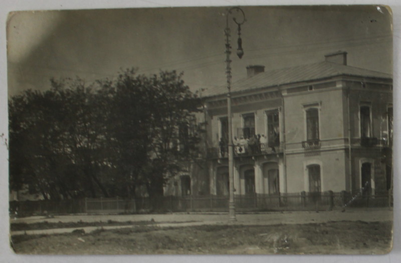 BOTOSANI , SCOALA - SPITAL , CARTE POSTALA ILUSTRATA , 1918