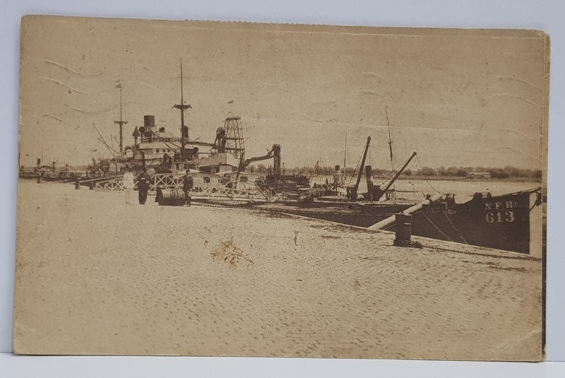 BRAILA , VEDERE DIN PORT , CARTE POSTALA , 1947