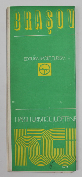 BRASOV , HARTA TURISTICA A JUDETULUI de BINDER P. si BUTIU I. , ANII '80