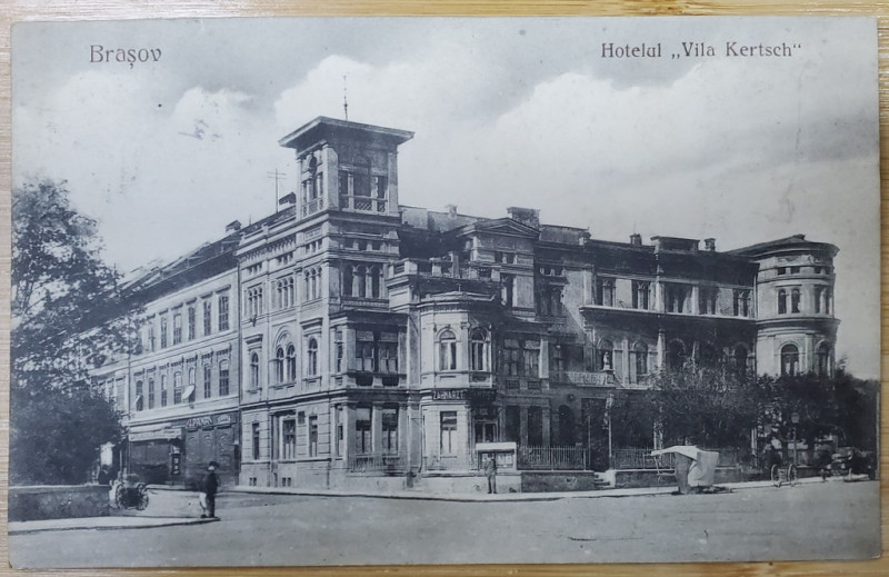 BRASOV , HOTELUL '' VILA KERTSCH '' , CARTE POSTALA ILUSTRATA , 1926