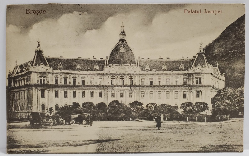 BRASOV , PALATUL JUSTITIEI , CARTE POSTALA , 1931