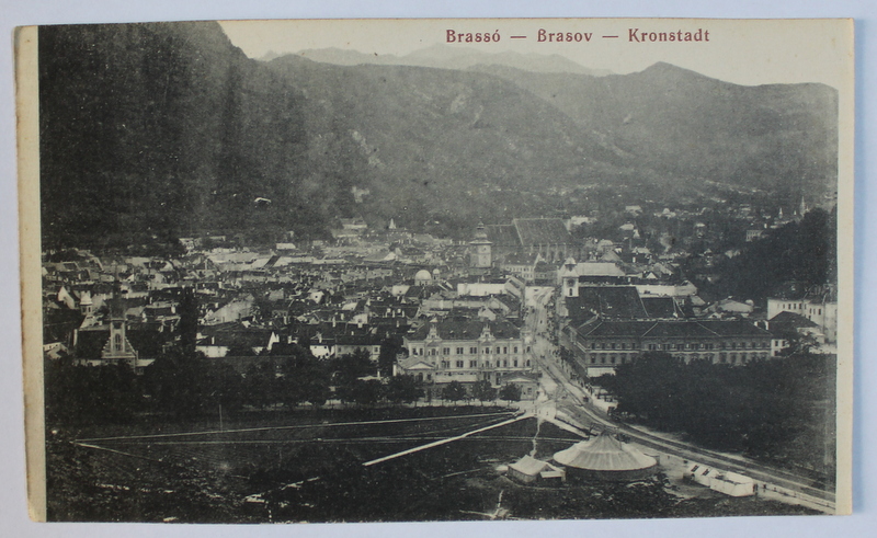 BRASOV  - VEDERE GENERALA - CARTE POSTALA ILUSTRATA , MONOCROMA, NECIRCULATA , INCEPUT DE SECOL XX