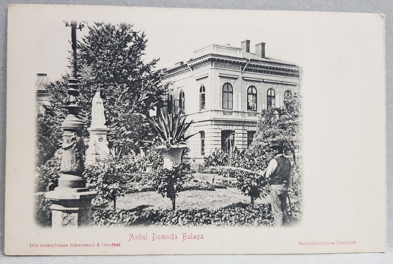 BUCURESTI  - AZILUL DOMNITA BALASA , CARTE POSTALA ILUSTRATA , NECIRCULATA , CLASICA , CCA . 1900,  NETIPARITA  PE VERSO