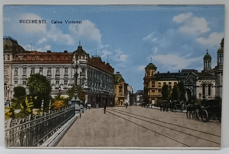 BUCURESTI , CALEA VICTORIEI , ZONA POSTEI CENTRALE , INCEPUT DE SECOL XX