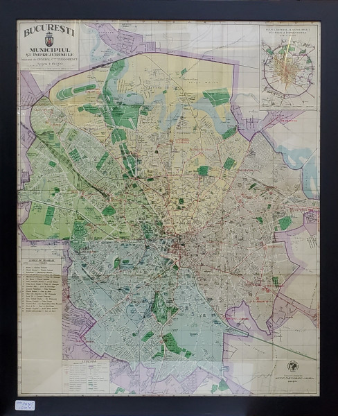 Bucuresti, Municipiul si imprejurimile, intocmit de G-ral C-tin Teodorescu