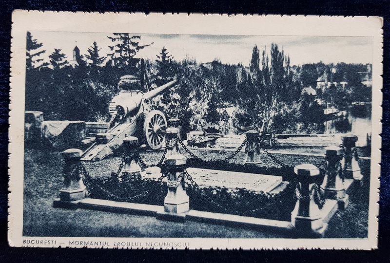 BUCURESTI , PARCUL CAROL I , MORMANTUL EROULUI NECUNOSCUT , CARTE POSTALA ILUSTRATA , MONOCROMA, NECIRCULATA , PERIOADA INTERBELICA