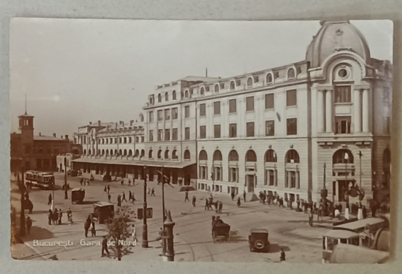 BUCURESTI , PIATA GARII DE NORD , CARTE POSTALA , ANII '20