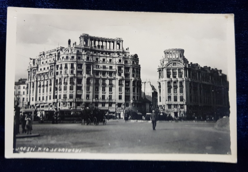 BUCURESTI , PIATA SENATULUI , CARTE POSTALA ILUSTRATA , MONOCROMA, NECIRCULATA , PERIOADA INTERBELICA