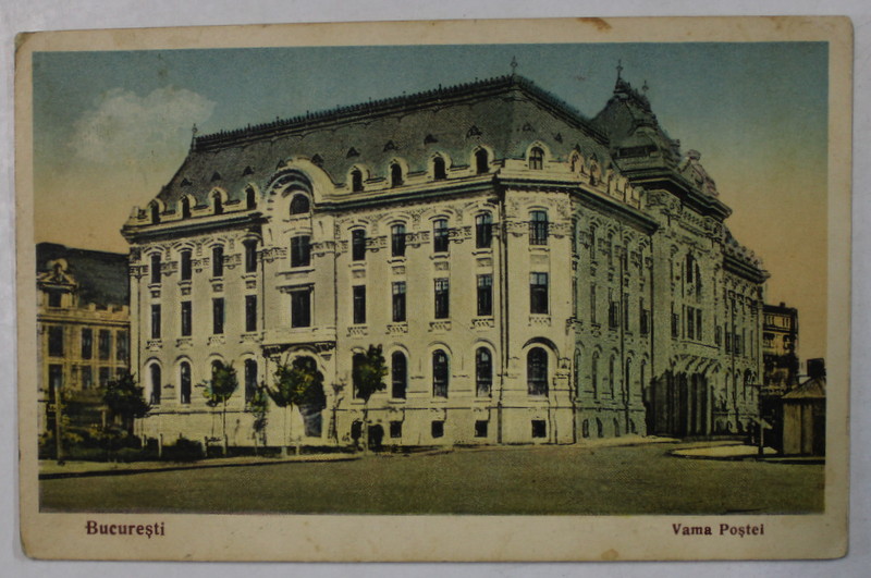 BUCURESTI , VAMA POSTEI , CARTE POSTALA , 1927