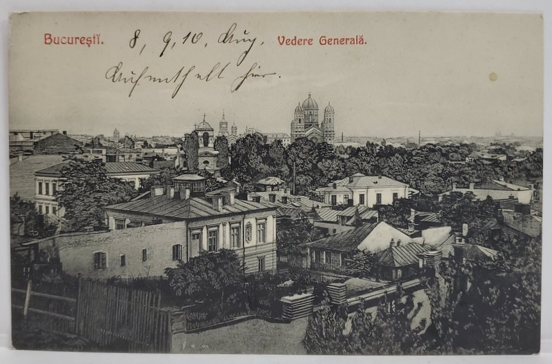 BUCURESTI , VEDERE GENERALA , CARTE POSTALA , INCEPUTUL SEC. XX