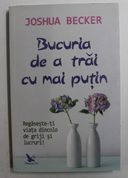 BUCURIA DE A TRAI CU MAI PUTIN de JOSHUA BECKER , 2019