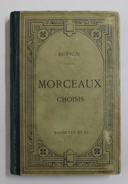 BUFFON - MORCEAUX CHOISIS , 1890