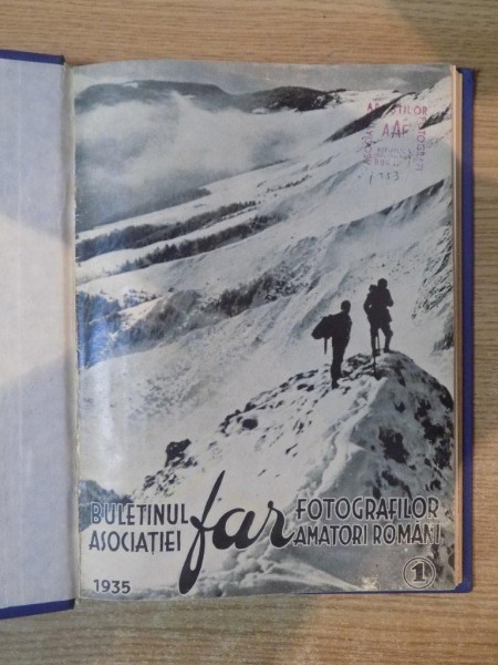 BULETINUL ASOCIATIEI FOTOGRAFILOR AMATORI ROMANI, ANUL I, NR. 1-6 , IANUARIE-DECEMBRIE 1935  1935