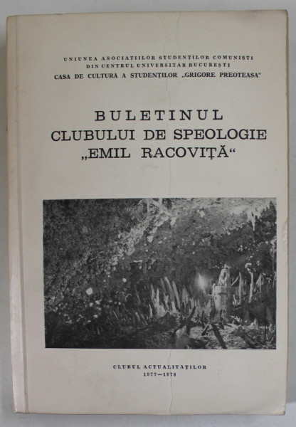 BULETINUL CLUBULUI DE SPEOLOGIE '' EMIL RACOVITA '' , 1977 -1978