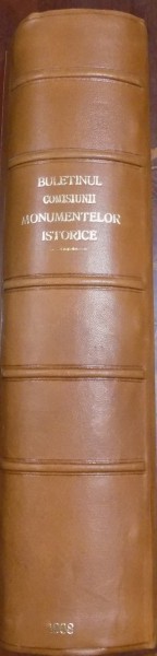 BULETINUL COMISIEI MONUMENTELOR ISTORICE , PUBLICATIE TRIMESTRIALA , 1908-1911