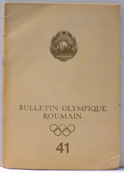 BULLETIN OLYMPIQUE ROUMAIN , NR. 41 , 2-1968