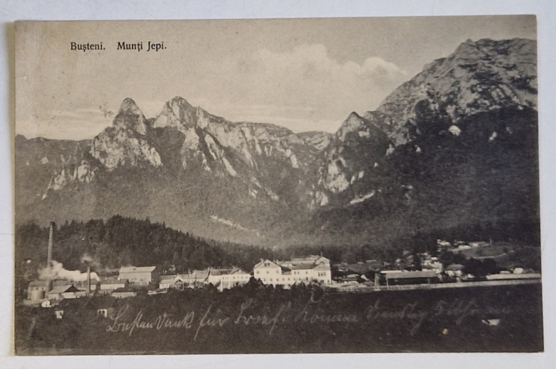 BUSTENI , MUNTII JEPI , CARTE POSTALA , INCEPUTUL SEC. XX