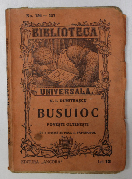 BUSUIOC , POVESTIRI OLTENESTI de N.I. DUMITRASCU , 1928