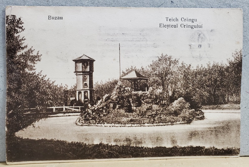 BUZAU , ELESTEUL CRANGULUI , CARTE POSTALA , 1923