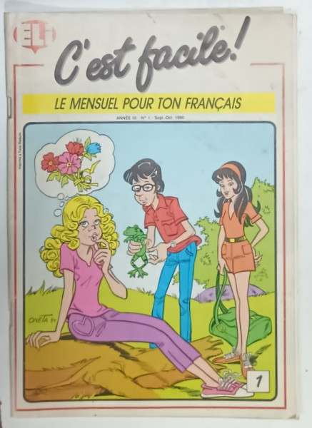 C ' EST FACILE ! LE MENSUEL POUR TON FRANCAIS  , No, 1 , 1990