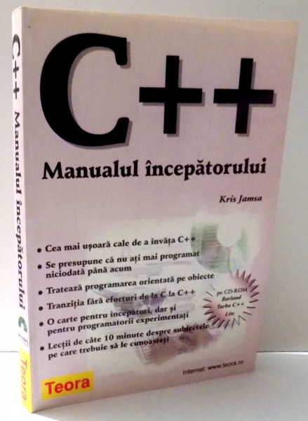 C++ MANUALUL INCEPATORULUI de KRIS JAMSA , 1999