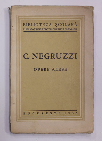 C. NEGRUZZI - OPERE ALESE , 1935