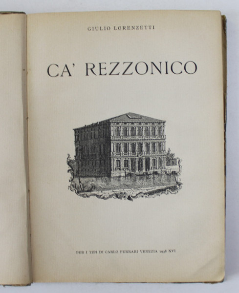 CA '  REZZONICO di GIULIO LORENZETTI , 1938