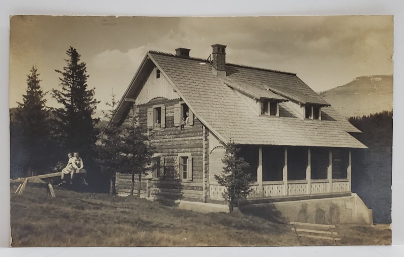 CABANA BOLBOCI DE PE VALEA IALOMITEI , CARTE POSTALA , FOT. ORIG. J. FISCHER , INTERBELICA