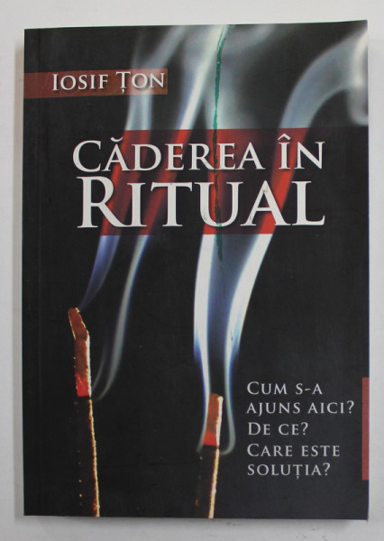 CADEREA IN RITUAL de IOSIF TON , 2009 , PREZINTA HALOURI DE APA SI URME DE UZURA