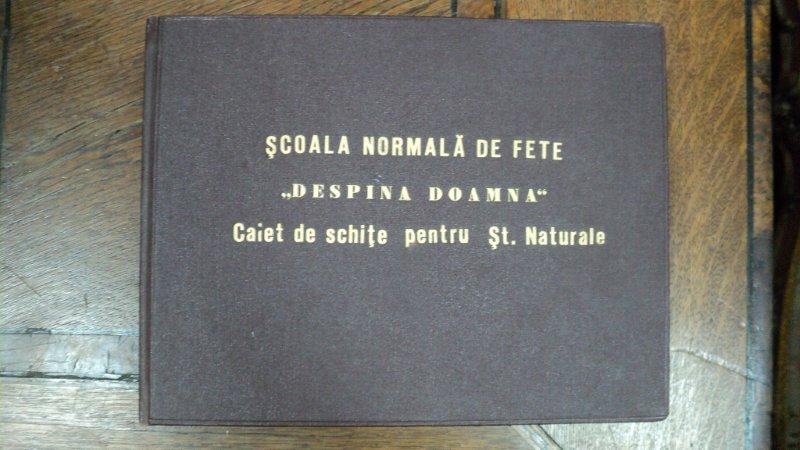 Caiet de schite pentru stiintele naturale, Scoala normala de fete Despina Doamna, 1934 - 1935