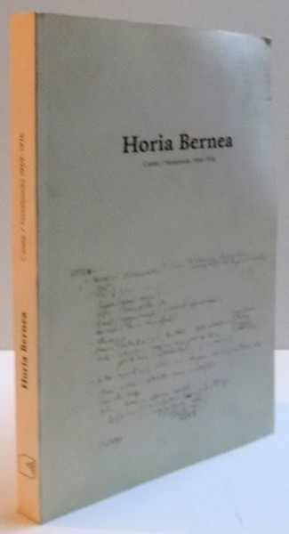 CAIETE de HORIA BERNEA , 2016