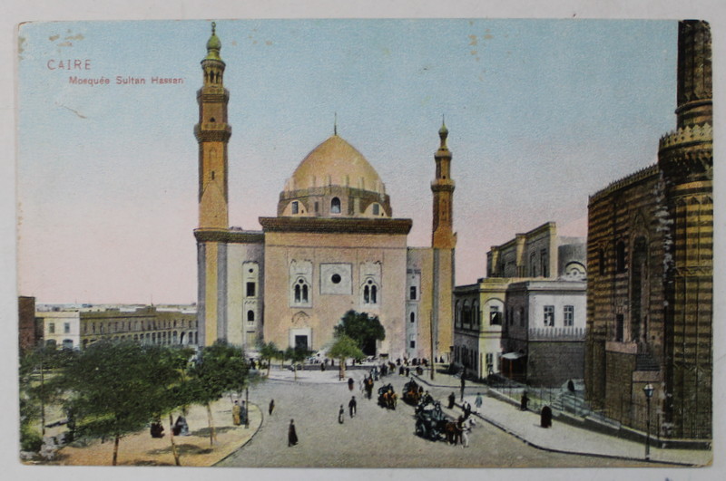 CAIRO , MOSCHEEA SULTAN HASAN , CARTE POSTALA , INTERBELICA
