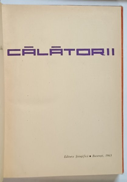 CALATORII de N. M. PRIJEVALSKI , 1963