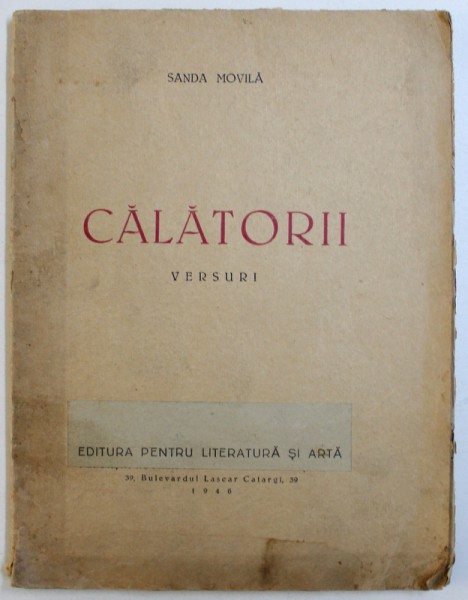 CALATORII - VERSURI de SANDA MOVILA, 1946