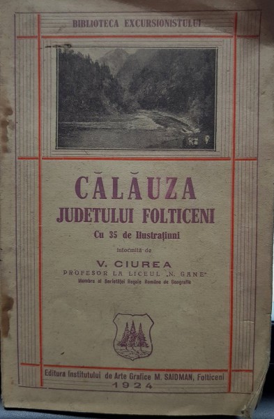 CALAUZA JUDETULUI FALTICENI de V. CIUREA , 1924