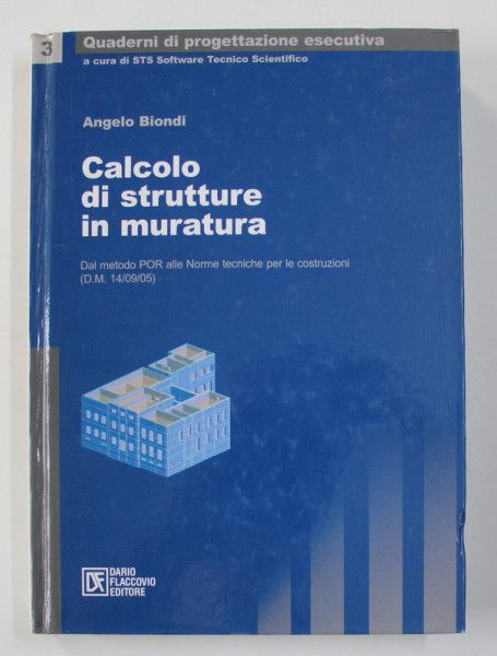 CALCOLO DI STRUTTURE IN MURATURA di ANGELO BIONDI , 2007 , CONTINE CD *