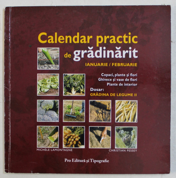 CALENDAR PRACTIC DE GRADINARIT  - IANUARIE / FEBRUARIE  - GRADINA DE LEGUME II de MICHELE LAMONTAGNE si CHRISTIAN PESSEY , 2004