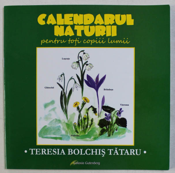 CALENDARUL NATURII PENTRU PIMPINELL SI PIMPINELLLA SI TOTI COPIII LUMII de TERESIA BOLCHIS TATARU, grafica de MIRELA LAURA STAN , 2015