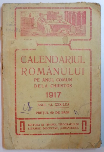 CALENDARUL ROMANULUI PE ANUL COMUN DE LA CHRISTOS 1917, ANUL AL XXX-LEA