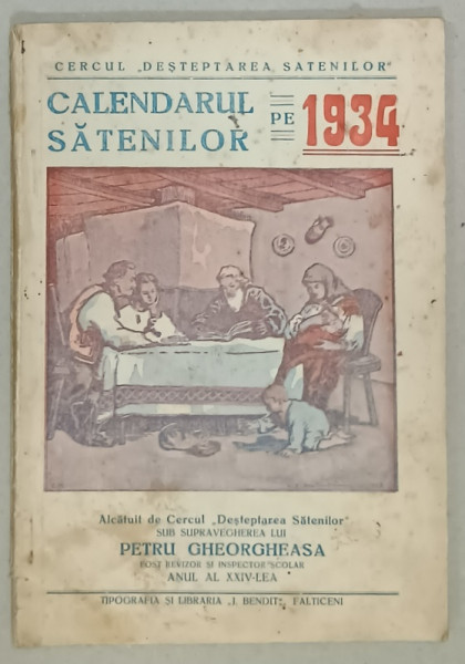 CALENDARUL SATENILOR PE 1934