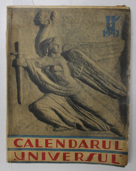 CALENDARUL UNIVERSUL , 1943 * FILELE 187 / 188 , 217 / 218 DECUPATE , *LIPSA 4 FIGURI