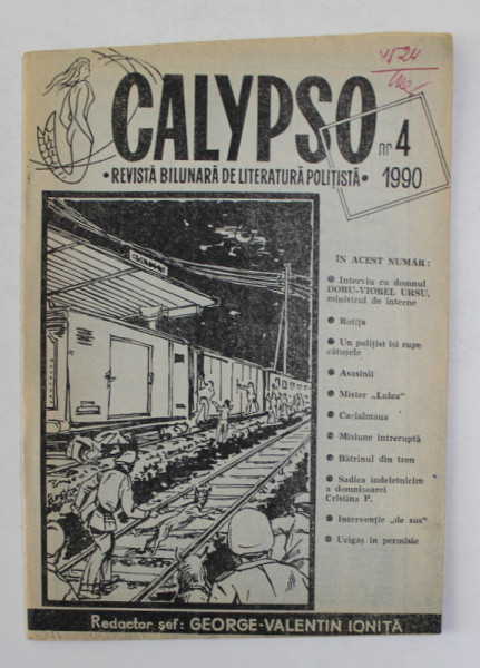 CALYPSO - REVISTA BILUNARA DE LITERATURA POLITISTA , NR. 4 , 1990
